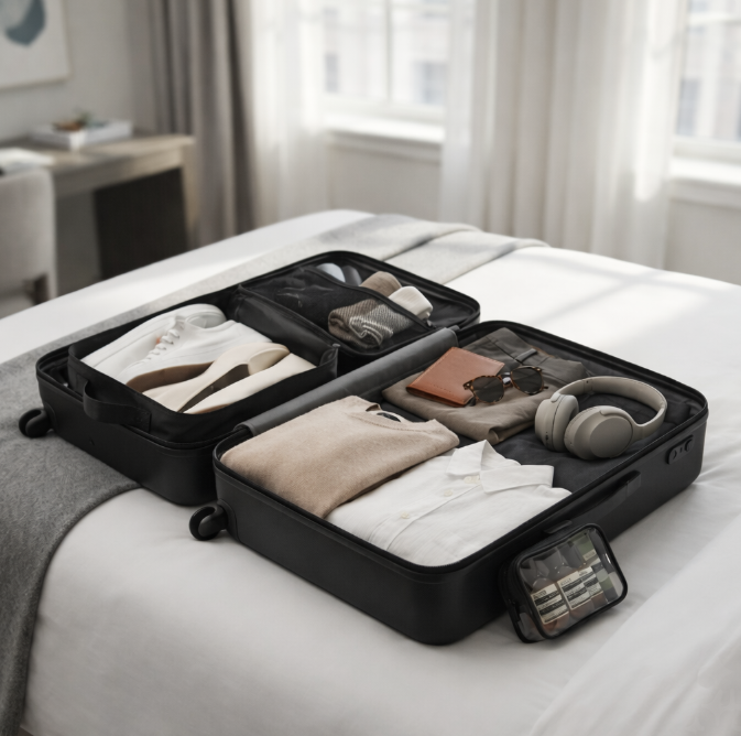 AuraCharge Waterproof Travel Shoe Bag
